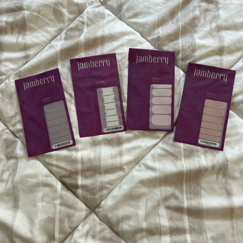 Jam berry nail stickers